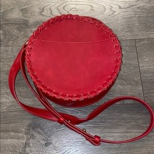 Red crossbody bag